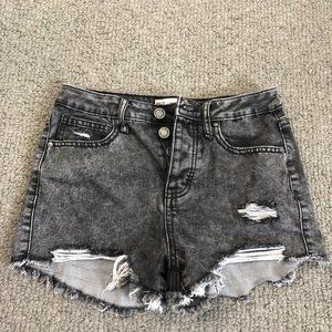 Tilly's RSQ Black Faded Shorts